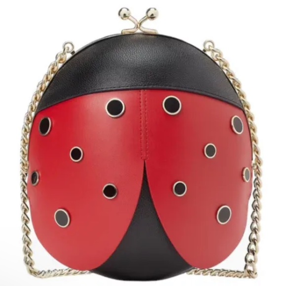Kate Spade Dottie 3D Ladybug Crossbody Bag Novelty Purse Handbag - Picture 3 of 7